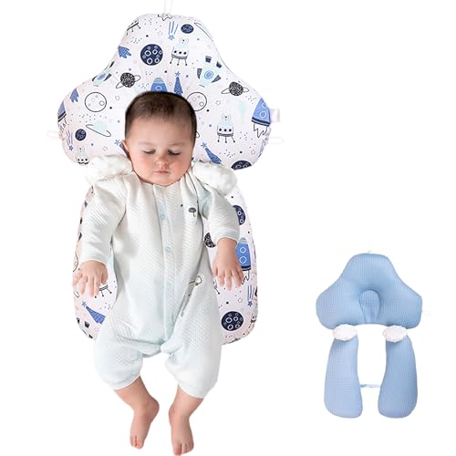 ParkistStar Wedge Pillow for Newborns,Adjustable 45 Degrees to Provide Front and Rear Support,Daily use,it Provides a Comfortable Sleeping Experience and is Suitable for Travel (C)