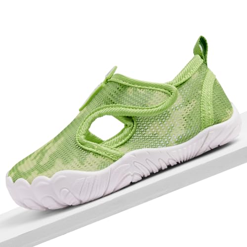 Racqua Aqua Outdoor Lightweight Wet Shoes Baby Slip-On Fast Dry Girls Pool Swimming Toddler Indoor Boys Beach Sea Water Breathable Shoes Green 9.54