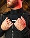 221B Equinoxx - Breathable Center Arm and Shoulder Warmth Fleece | Tactical & Sport Gear Thermal Base Layer Compression Shirt Black