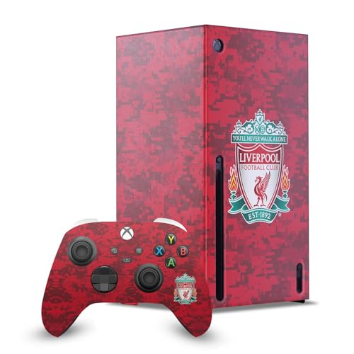 Skin Xbox Series X Liverpool FC Rouge Camouflage et autocollants de manette
