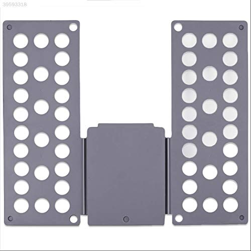 RHP Tavola piega-magliette regolabile, ideale per piegare maglioni, pantaloni, camicie, biancheria, per bambini e adulti, ausilio per la piegatura di vestiti, di colore grigio