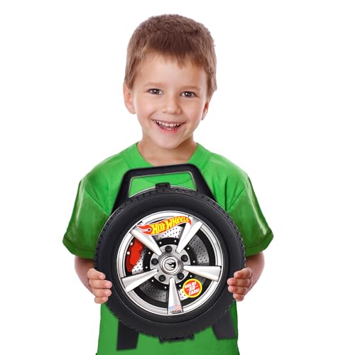 Hot Wheels 30-Car Storage Case – Organizer with Handle for 1:64 Die-Cast Cars, Portable Travel Carrying Case for Kids, Boys, and Collectors – Durable Toy Vehicle Holder by Tara Toys - Image 2