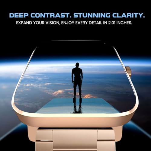 Image of GameSir H9 Smartwatch - Big Display | Bluetooth Calling | Heart Rate & SpO2 Monitor | 100+ Sports Modes | Long Battery | IP68 Waterproof | TFT Display | Design for Men & Women (Metal Gold)