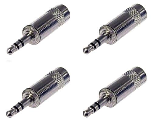 4 Pack Neutrik NYS231 Plug Estéreo 3.5 mm Metal miniatura 1