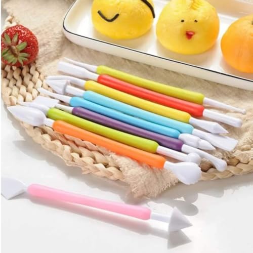 Kit de Estecas 9 Peças para Escultura e Modelagem Biscuit 18 Pontas Diferentes