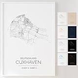 Mapdify Cuxhaven personalisiertes Stadtposter, dein 