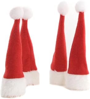 Novelty Santa Hat Design 4 Fun Bottle Toppers ideal for Christmas Decorations & Gift Bag