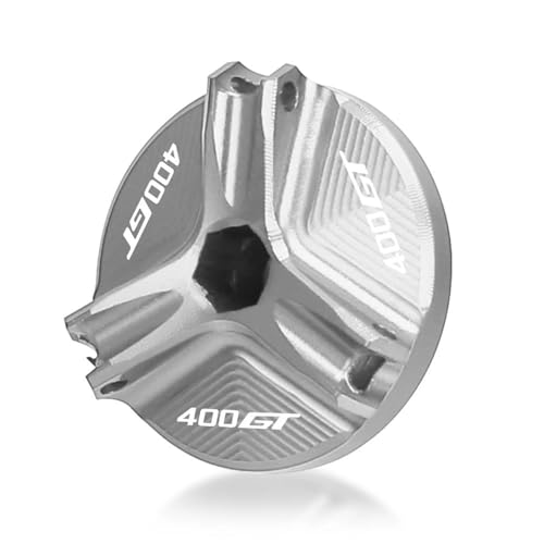 �ی�A�N�Z�T���[ M19 * 2.5 �G���W���I�C���J�b�v�R���t�B���[�^���N�L���b�v�J�o�[ �ɓK������CFMOTO 400GT 400 GT 2016-2022 2023 2024 2025(Silver)