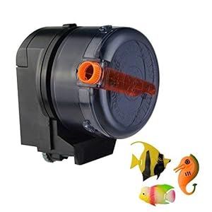 Saim Battery-Operated(AA) Automatic Fish Feeder for Aquariums, Fish Feeder Auto Dispenser for Holidays Weekend and Travel