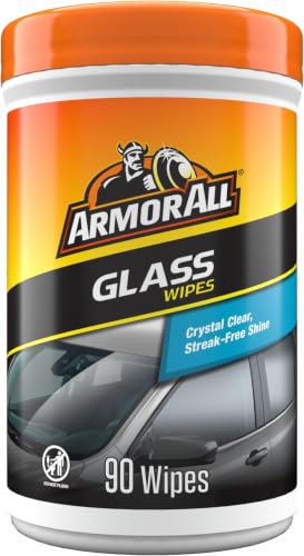 Image of Armor All Car Glass Wipes by Armor All, Auto Glass Cleaner for Film and Grime, 90 Count (Pack of 6)