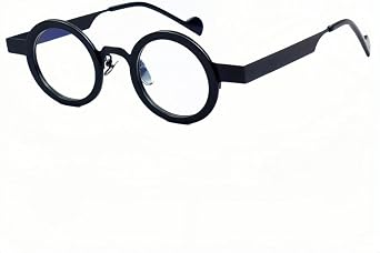 Round Retro Reading Glasses Metal Eyeglasses Frames Men Women Full Rim Spectacles