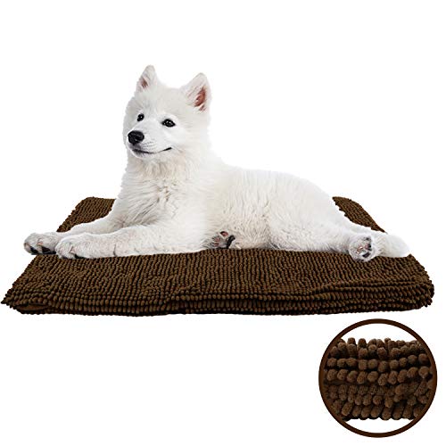 My Doggy Place Ultra Absorbent Padded Microfiber Chenille Dog Crate Mat for Pets, Premium, Durable, Washable Kennel Bed (35
