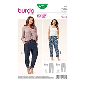 Burda B6678 model broek papier wit 19 x 13 x 1 cm