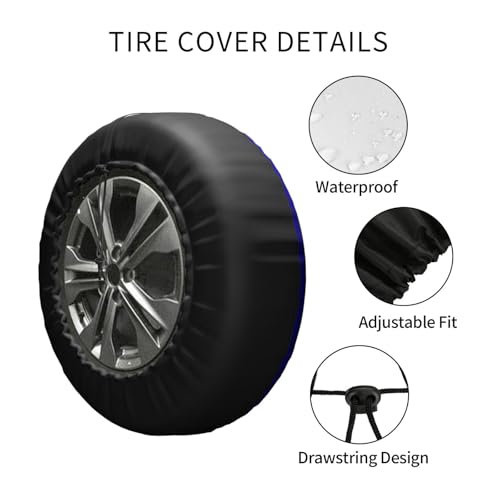 Image of Equality Pride Flag Spare Tire Cover Weatherproof Wheel Protectors Dust-Proof Sun Protection Wheel Tire Covers Universal Fit for Truck SUV RV Camper Trailer Car Accessories 17 inch