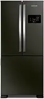 Brastemp Geladeira Brastemp Eclipse Collection Frost Free French Door Inverter A+++ 554 Litros Cor Black Inox - BRO85AE 220V