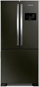 Brastemp Geladeira Brastemp Eclipse Collection Frost Free French Door Inverter A+++ 554 Litros Cor Black Inox - BRO85AE 220V