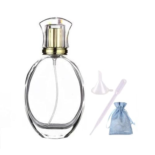 JJKMALL 50ml 1.7 oz Vintage Oval Shape Spray Bottle Refillable