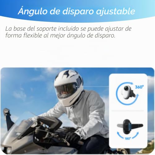 Soporte de cámara de casco para Insta360 GO 3S con anclaje lateral estable 3
