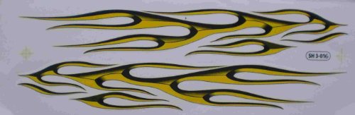 Autocollant Feu de Flammes Grands Tuning Racing Sticker Stickers Moto Motocross 530 mm x 170 mm