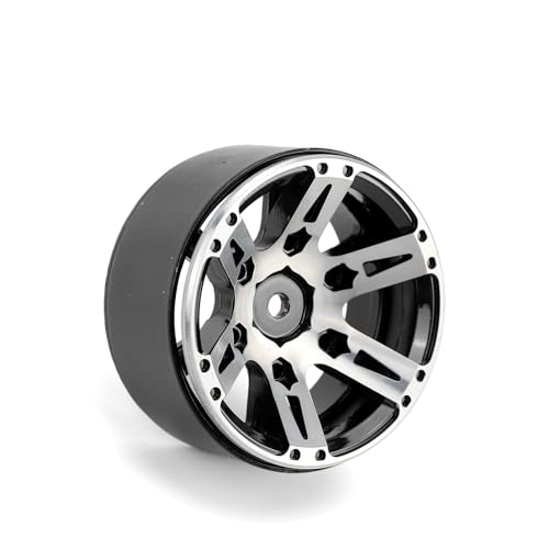 Jantes de roue en métal anti-déformation pour SCX10 RC crawler 1.9" noires 12mm