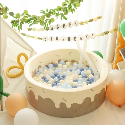 TRENDPLAY Plastic Balls for Ball Pits - Pack of 50 Hollow Balls- Safe and Exciting Playtime - Perfect for Baby Pools, Birthday Party Decoration (Navy)