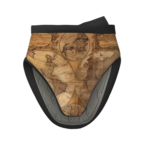 Juego de mini manoplas de horno de silicona con estampado de mapa del viejo mundo, protección para hornear, cocinar, asar y acampar, talla única