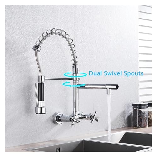 Robinet de cuisine mural avec ressort pour sublimer vos moments de partage