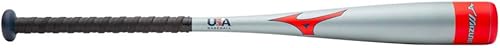 Miniatura 2 de Mizuno PWR ALLOY -10 USA - Bate de béisbol juvenil  barril de 2 58 pulgadas  1 pieza de aluminio  aleación de grado aeroespacial  barril multibanda