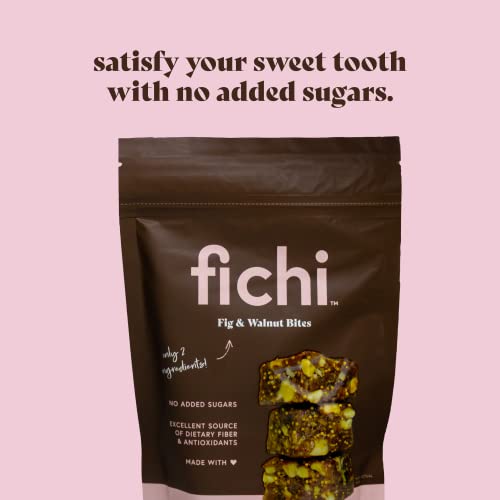 Fichi Fig and Nut Bites, a Wholesome and Delicious Gluten-Free Italian Fruit and Nut Snack (Two Pack, Fig and Walnut)