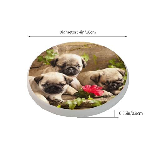 Dessous de verre carlin idée cadeau originale pour amoureux de chien - 4