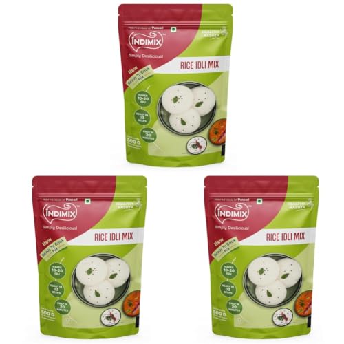 Image of INDIMIX Ready to Cook Rice Idli Mix 500 g (From the house of Pansari) (Pack of 3)