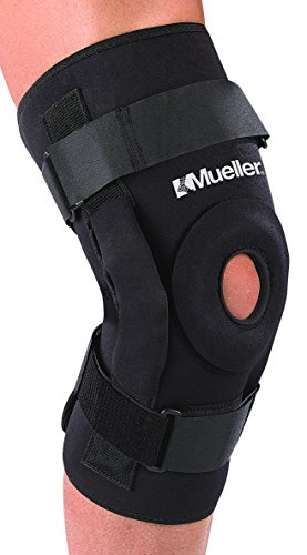 Mueller Pro Level Hinged Knee Brace Deluxe, Black, XXXL | Includes Lockout Tool Kit