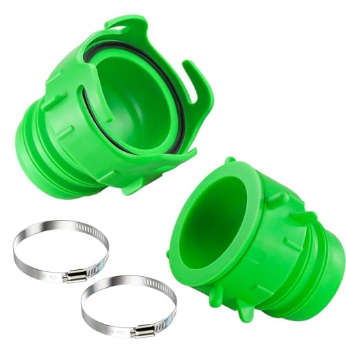 Camper & RV Sewer Hose Twist Connect Kit - Connect 2 RV Sewer Hoses - Fits 3” Camper Sewer Hoses - Includes Lug Connector Fitting & Clamp (Twist Connect Kit)
