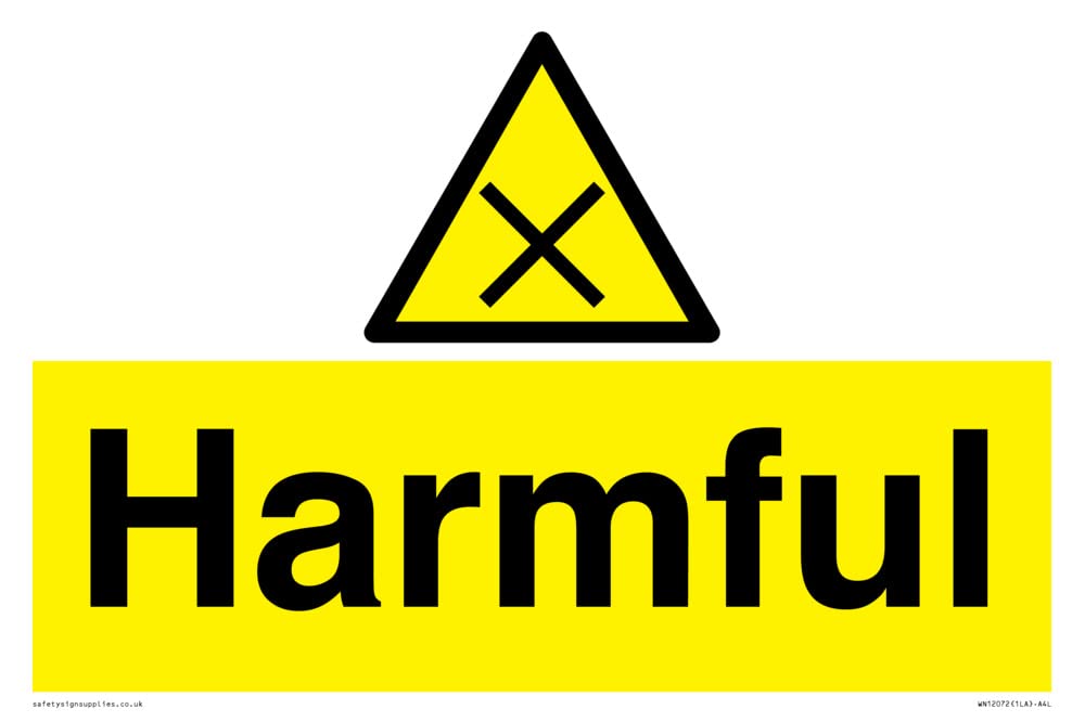 Harmful Sign - 300x200mm - A4L