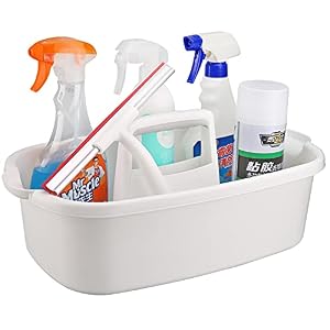 KeFanta Cleaning Supplies Caddy, Cleaning Supply Organizer with Handle, Plastic Bucket for Cleaning Products, Tool…