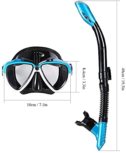 Maska do nurkowania Maski do nurkowania z rurką Zestaw do snorkelingu Anti Fog Pływanie Nurkowanie z suchą rurką do snorkelingu Anti Fog Nurkowanie dla mężczyzn i kobiet