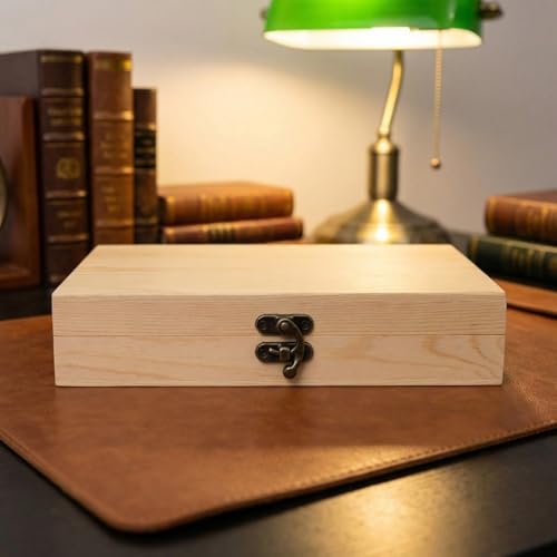 Caja decorativa organizadora de madera sólida para monedas miniatura 4
