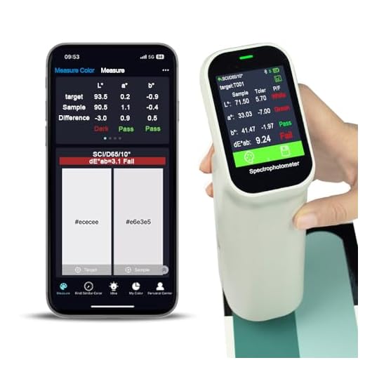 Colorimeter VY-200,Portable Color Reader,Color Sensor,Lab、dE*ab、Lch、RGB、CMYK、Yxy...30+ Parameters,with APP and PC Software