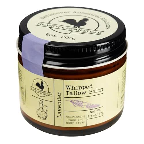 Handmade Whipped Tallow Balm (Unscented/Herb-Infused) - Organic Body Butter - View #11
