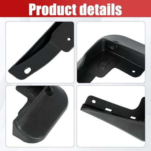 Image of Mud Flaps Splash Guards Front & Rear 4 Piece Kit for 2025 Toyota Camry Hybrid SE /XSE XV80, Durable ABS Mudguards
