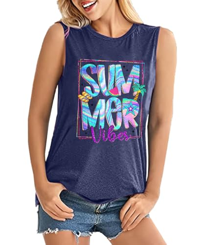 Image of Vacay Mode T Shirts for Women Summer Beach Hawaii Vacation Short Sleeve Tops Holiday Cruise Getaway T Shirts
