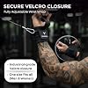 Lifting Straps with D Ring Wrist Support for Weightlifting, Deadlifts & Cable Machine Workouts, Padded Non-Slip Gym Wrist Straps for Men and Women, Secure Fit Weight Lifting Straps