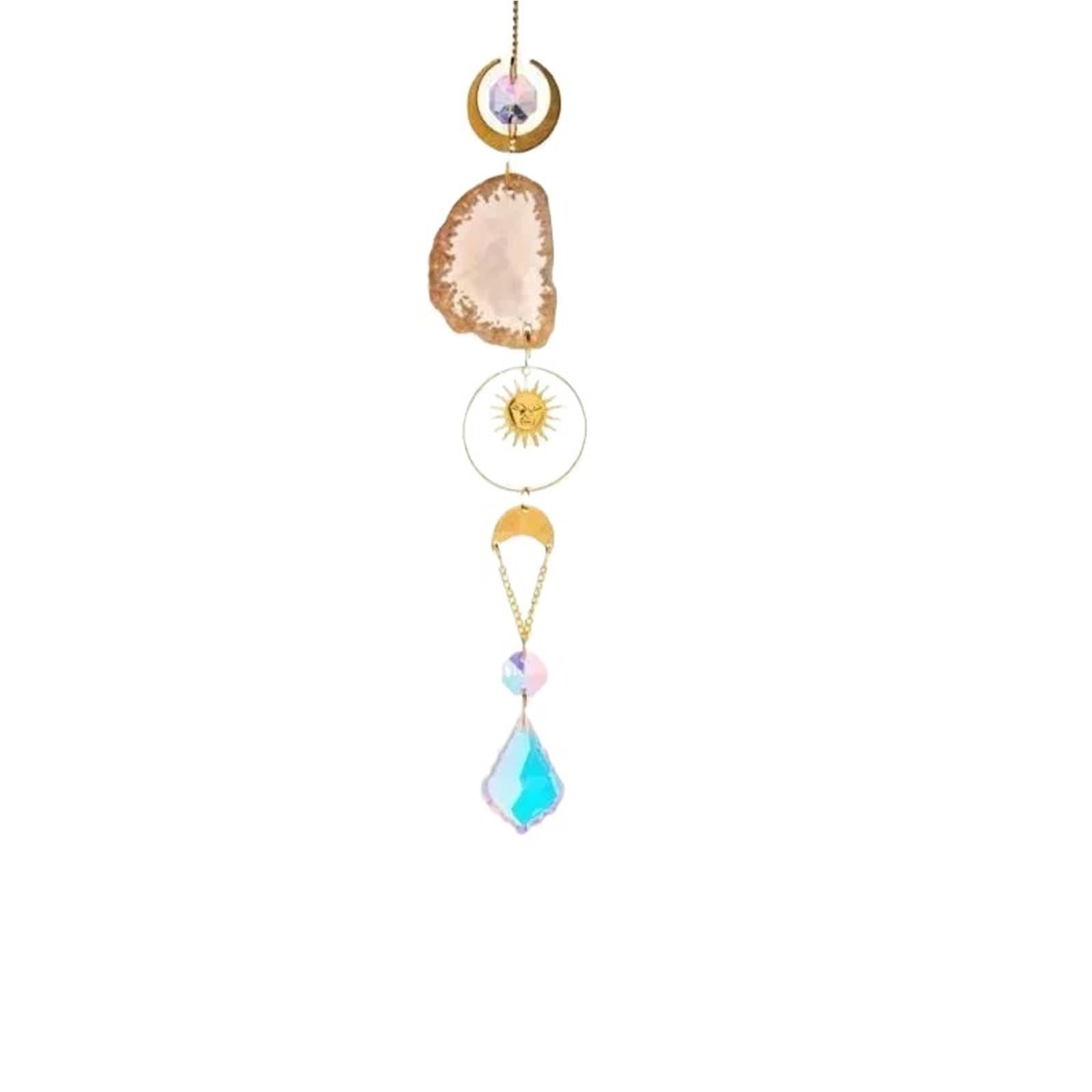 ZUXWUX Sun Catcher Hanging Crystals For Windows Suncatcher Crystal Prism Balls Rainbow Maker(Color2)