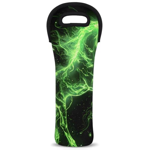 Neoprene Wine Tote Carrier Bag for Wine,Water, Champagne, Beer, Baby Bottles 15.6 x 5.1 Inches, Protective Wine Bag,Abstract Horse