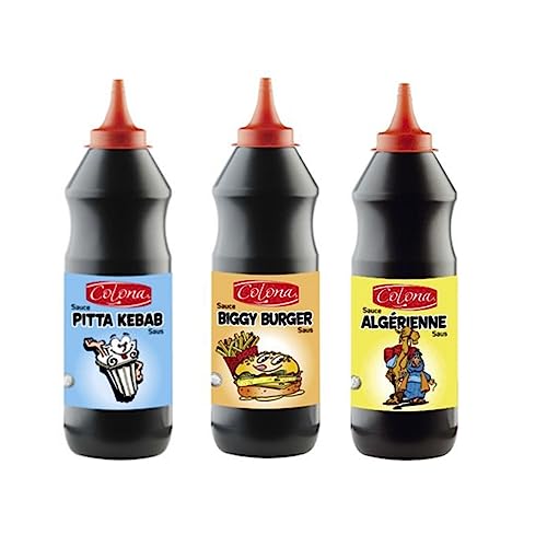 Lot sauce Colona : Pittas – Biggy burger - Algérienne (3x950ml)