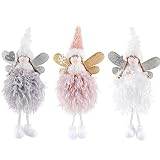 FZBNSRKO 3Pcs Angel Christmas Ornaments for The Tree,Hanging Ornaments Plush Angel Doll Pendant for