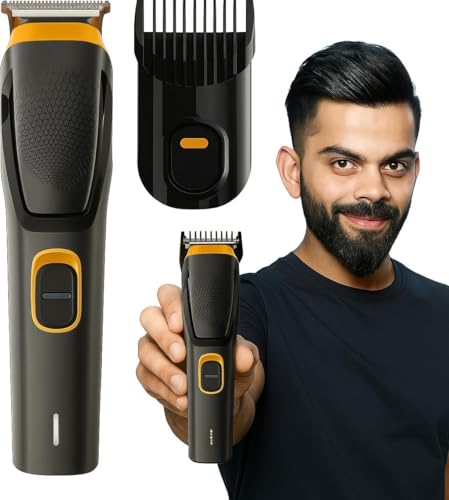 Image of Professional Hair Trimmer AT-509 for Men Beard Body and Pubic Hair Grooming with Type-C Fast Charging 90 Min Runtime Adjustable Length