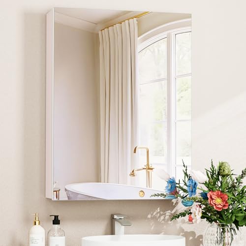 BROBIG 20 x 26 Medicine Cabinet Mirror, Moisture-Proof Aluminum Bathroom