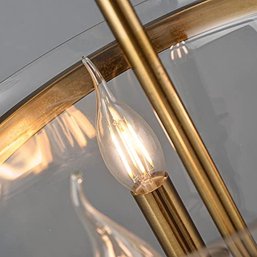 Lustre Loft classique LED avec chaîne de fer dorée pour un design d'exception - 7