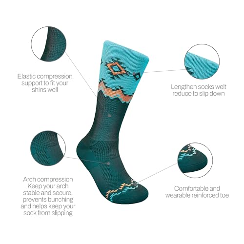 Thunderbird Moisture Wicking Hiking Socks | Pack of 4 - Unisex | Lightweight Socks for Outdoor | Quick Dry3